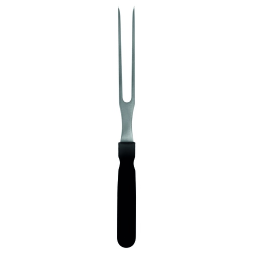 Wurstgabel aus Edelstahl und Polypropylen, 245x16 mm, schwarz