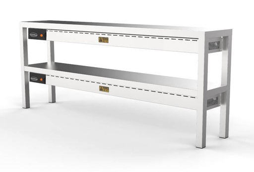 Aufsatzbord Keramisch aus Edelstahl, 250 W, 1600 x 300 x 650 mm