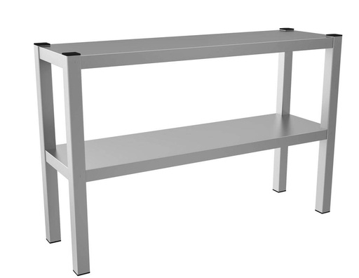 Aufsatzbord 2 Stufig aus Edelstahl, 1200 x 300 x 650 mm