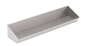 Pommes Fritesbehälter aus Edelstahl, 900 x 300 x 200 mm