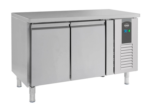600 Kühltisch aus Edelstahl, 1360 x 600 x 860 mm, 228 L