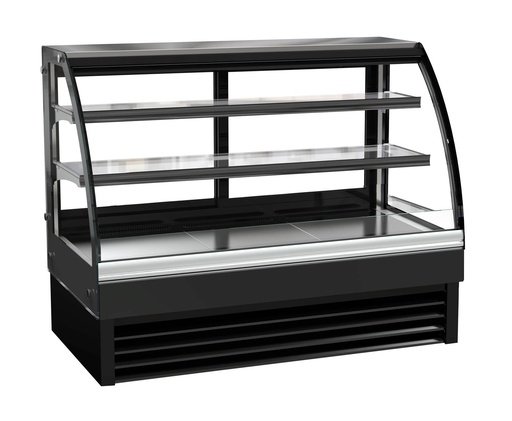1500 Kühlvitrine rund, 1500 x 680 x 1200 mm, 298 L, schwarz