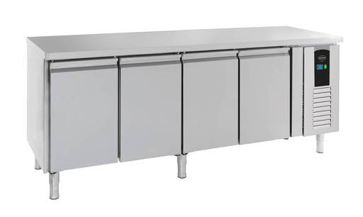 Kühltisch 4 aus Edelstahl, 2230 x 700 x 860 mm, 393 L