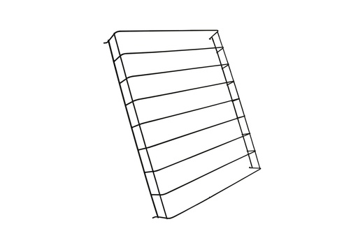 Drahtteiler für Flaschen Mitte, 610 x 485 mm, schwarz