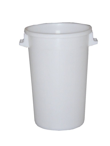 Abfallbehälter, 120 L, 530 x 790 mm, Ø 530 mm, weiß