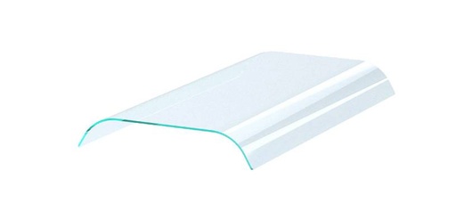 Aufsatzbord mit Doppelt aus Glas, 1000 x 570 x 108 mm