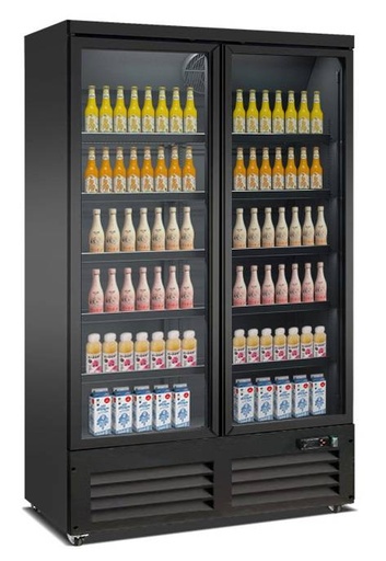 Tiefkühlschrank 2, 1250 x 705 x 2050 mm, schwarz
