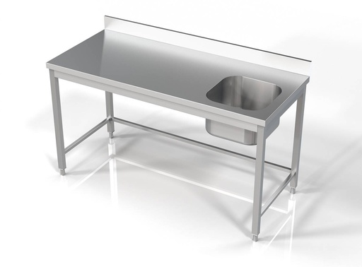 700 Spültisch 1 Rechts 1600, 1600 x 700 x 850 mm