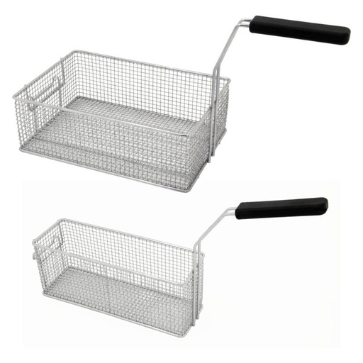 KBS Frittierkorb 1/1 für Fritteuse 8 Liter aus Drahtgeflecht mit Deckel