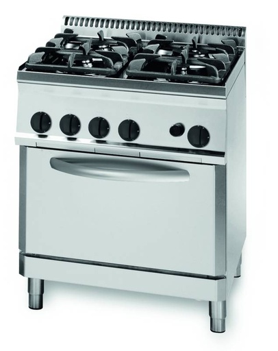 KBS Gas-Herd mit 4 Brenner und Gas Backofen
