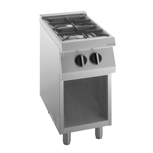KBS Gas-Herd 2 Brenner je 6,0kW offener Unterbau