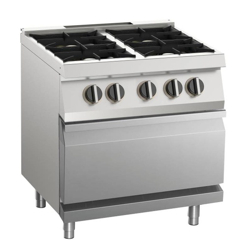 KBS Gas-Herd 4 Brenner mit Elektro-Ofen