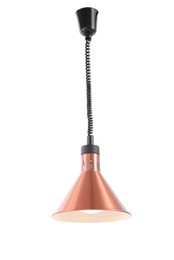KBS Infrarot Heizlampe Kupfer eloxiert inkl. Leuchtmittel