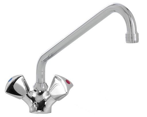 KBS EASY Knebel-Mischbatterie mit Schwenkhahn 3/8 Zoll Wasseranschluß
