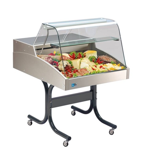 KBS Mehrzweckvitrine Super 750 C mit gebogenem Glasaufbau