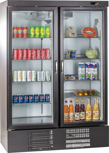 KBS Glastür-Tiefkühlschrank TKU 1200 G mit Drehtüren