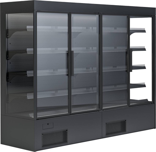 KBS Wandkühlregal Variant 257 Black Line mit Drehtüren