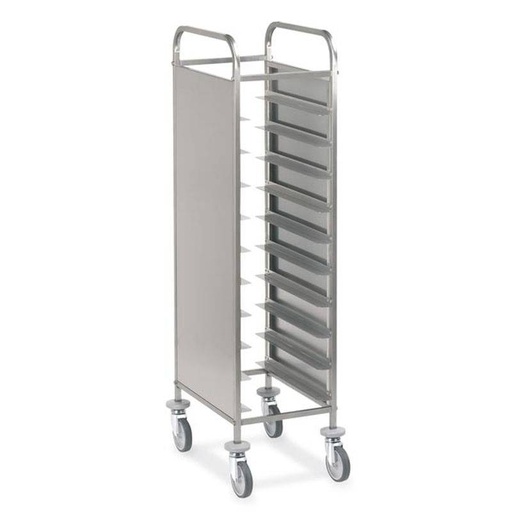 KBS Abräumwagen 520 für 10 Tabletts oder GN Tabletts mit Seitenwand