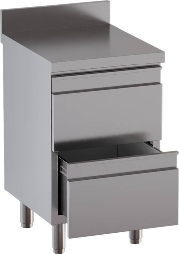 KBS Schubladenschrank 2 Schubladen BxT 50x60cm Aufkantung