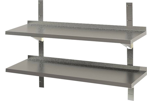 KBS Wandbord 2 Böden mit Aufkantung B 160cm x T 40cm