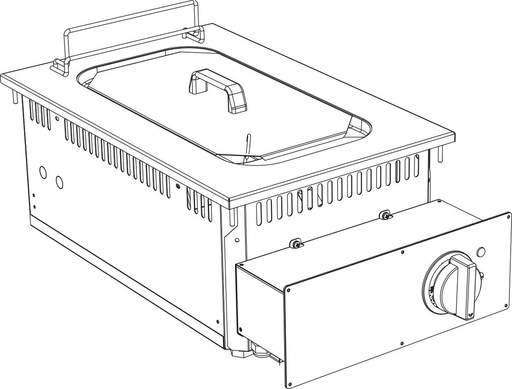 KBS Elektro Fritteuse 10 Liter Drop In 700 Breite 400mm