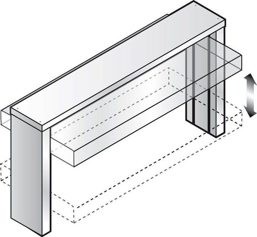 KBS Hustenschutz GN 4/1 elektrisch für Einbauwanne und Einbauplatte