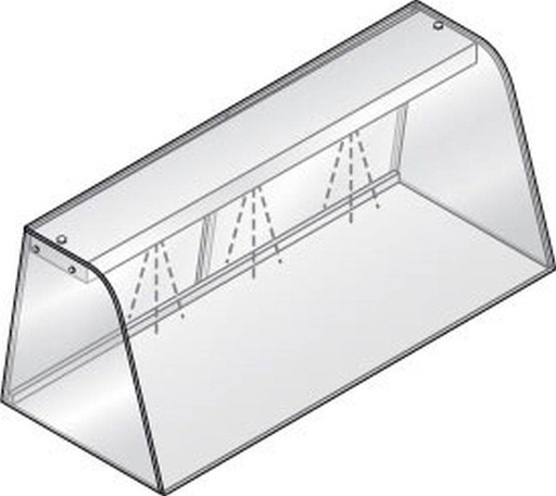 KBS Hustenschutz mit Licht GN 4/1 für Einbauwanne und Einbauplatte