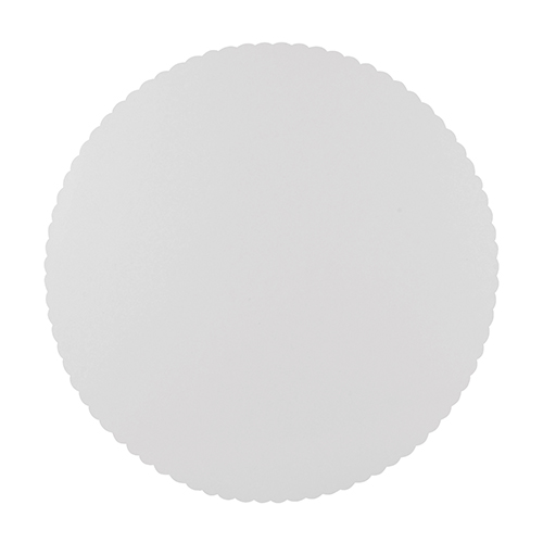 100 Tortenunterlagen, Pappe "pure" rund Ø 28 cm weiss mit gezacktem Rand