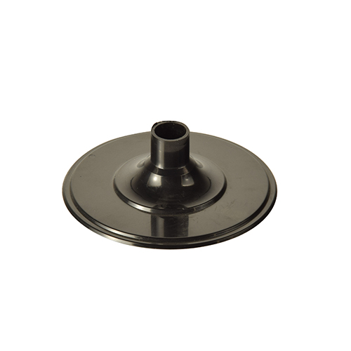 50 Unterteile für Stiel-Gläser, PS rund Ø 6,55 cm · 2,05 cm schwarz