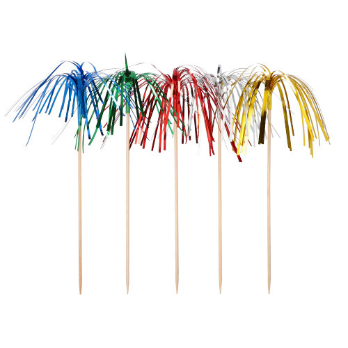 10 Deko-Picker 15,5 cm "Feuerwerk"