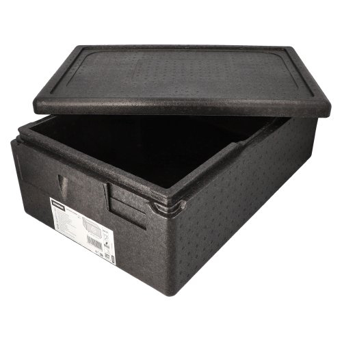 Isolier-Transportbehälter, EPP 60 cm x 40 cm x 23 cm schwarz "Gastro-Norm 1/1"