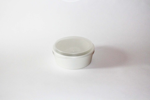 Food Bowl Ø160x60mm/750ml mit Deckel / cremeweiß / 48 Stk.