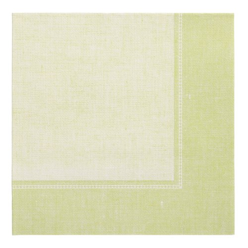 20 Servietten "ROYAL Collection" 1/4-Falz 40 cm x 40 cm hellgrün "Linum"
