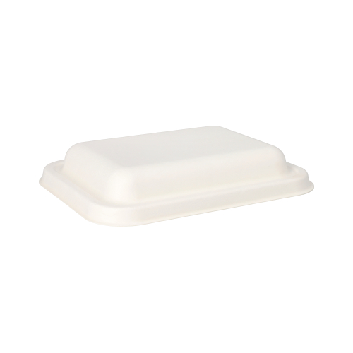 50 Deckel, Zuckerrohr "pure" 3,5 cm x 20,3 cm x 15,3 cm weiss