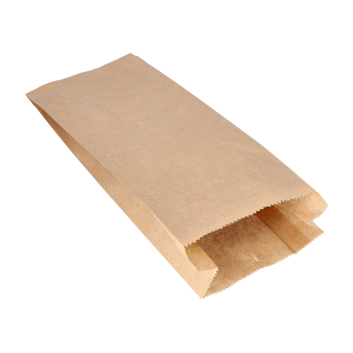 1000 Papierfaltenbeutel gefädelt Kraftpapier 35 cm x 15 cm x 7 cm braun Füllinhalt 2,5 kg