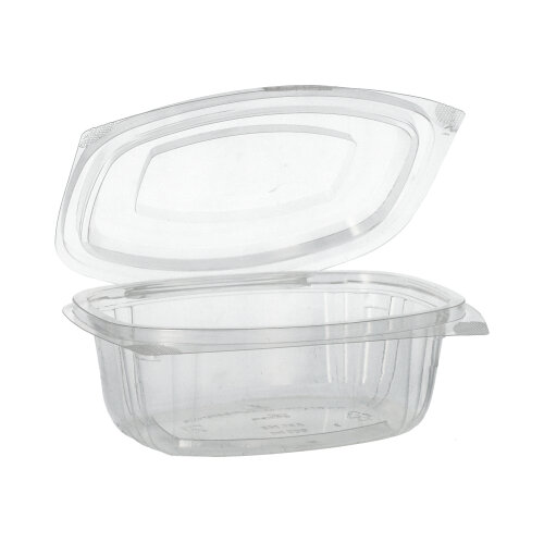 50 Feinkost- und Salatschalen mit Klappdeckeln, PLA "pure" 500 ml 6,4 cm x 16,1 cm x 13,2 cm