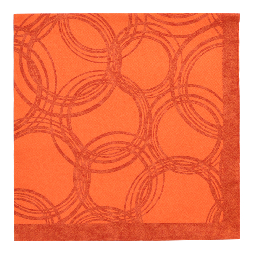 50 Servietten "ROYAL Collection" 1/4-Falz 40 cm x 40 cm nektarine "Bubbles"