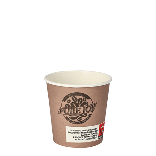 80 Trinkbecher, Pappe 0,1 L Ø 6 cm · 6 cm lila "Pure Joy"