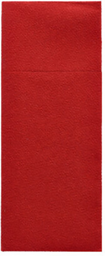 100 Bestecktaschen, Airlaid 40 cm x 33 cm bordeaux mit Besteckfalz
