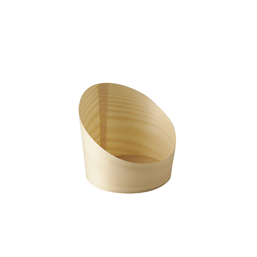 25 Snackbecher, Holz "pure" Ø 8,2 cm · 8,5 cm