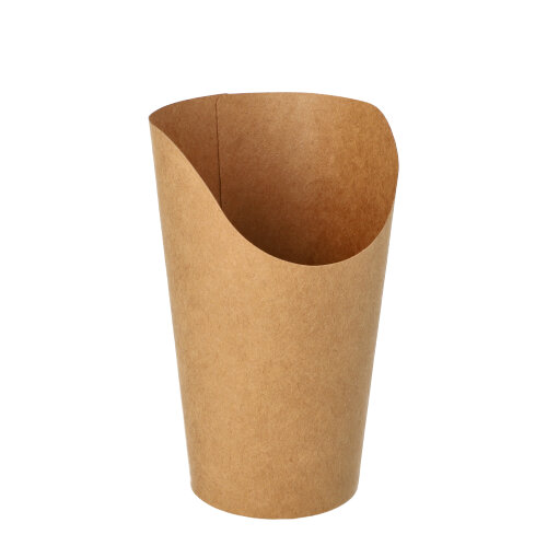 50 Wrap Cups, Pappe 470 ml 13,4 cm x 8 cm x 7,7 cm braun