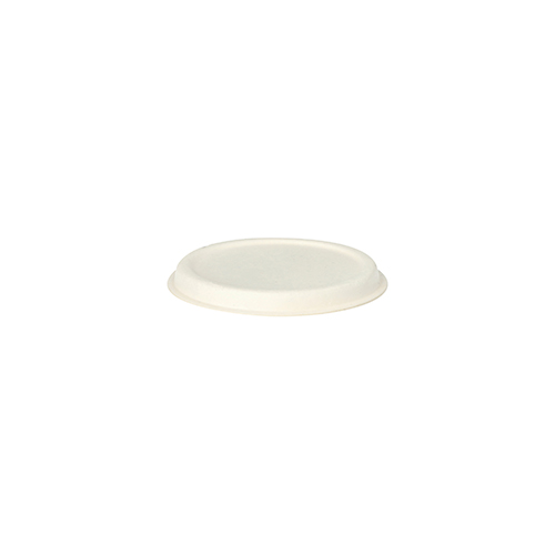 50 Deckel für Dressingschalen Zuckerrohr "pure" rund Ø 6 cm weiss