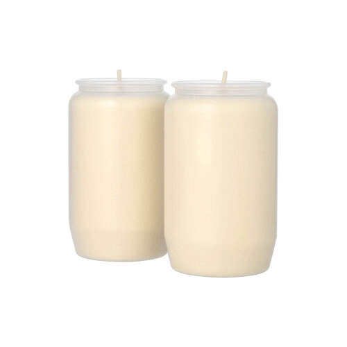 2 Kompositions-Öl-Lichte Ø 5,8 cm · 9,6 cm transparente Hülle