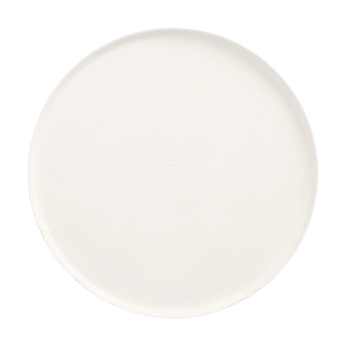 6 Teller Zuckerrohr "pure" rund Ø 22 cm · 1 cm weiss "Cella"
