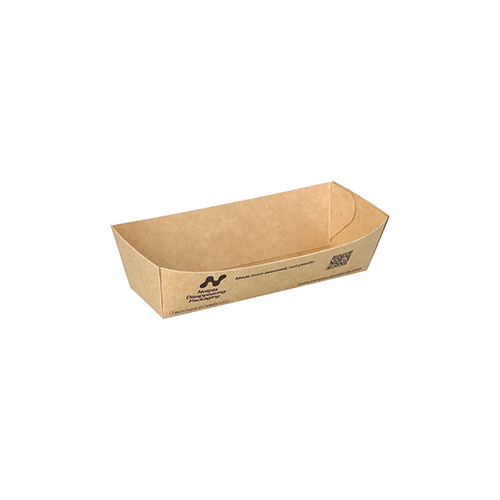 240 Snacktrays, Pappe "NOTPLA" 3 cm x 3,3 cm x 10,5 cm braun