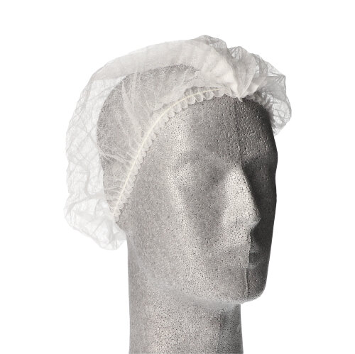 100 "WORK-INN/PS" Klipp-Hauben, Vlies Ø 30 cm weiss