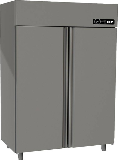 K+T Doppeltürenumluftkühlschrank GN 2/1, mit zwei CNS-Türen, Zentralkühlung
