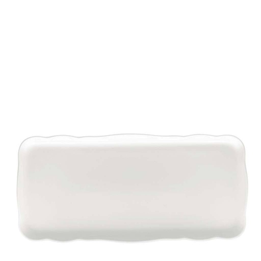 Hutschenreuther Maria Theresia Weiss Kuchenplatte rechteckig 33 x 15,5 cm