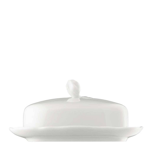 Hutschenreuther Maria Theresia Weiss Butterdose Deckel 15 cm
