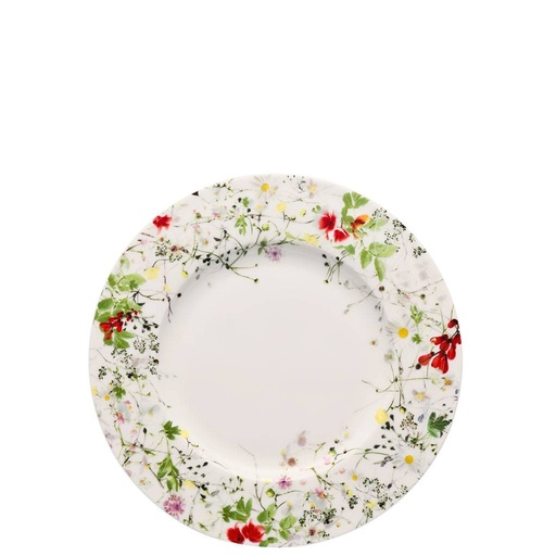 Rosenthal Brillance Fleurs Sauvages Frühstücksteller mit Fahne 23 cm
